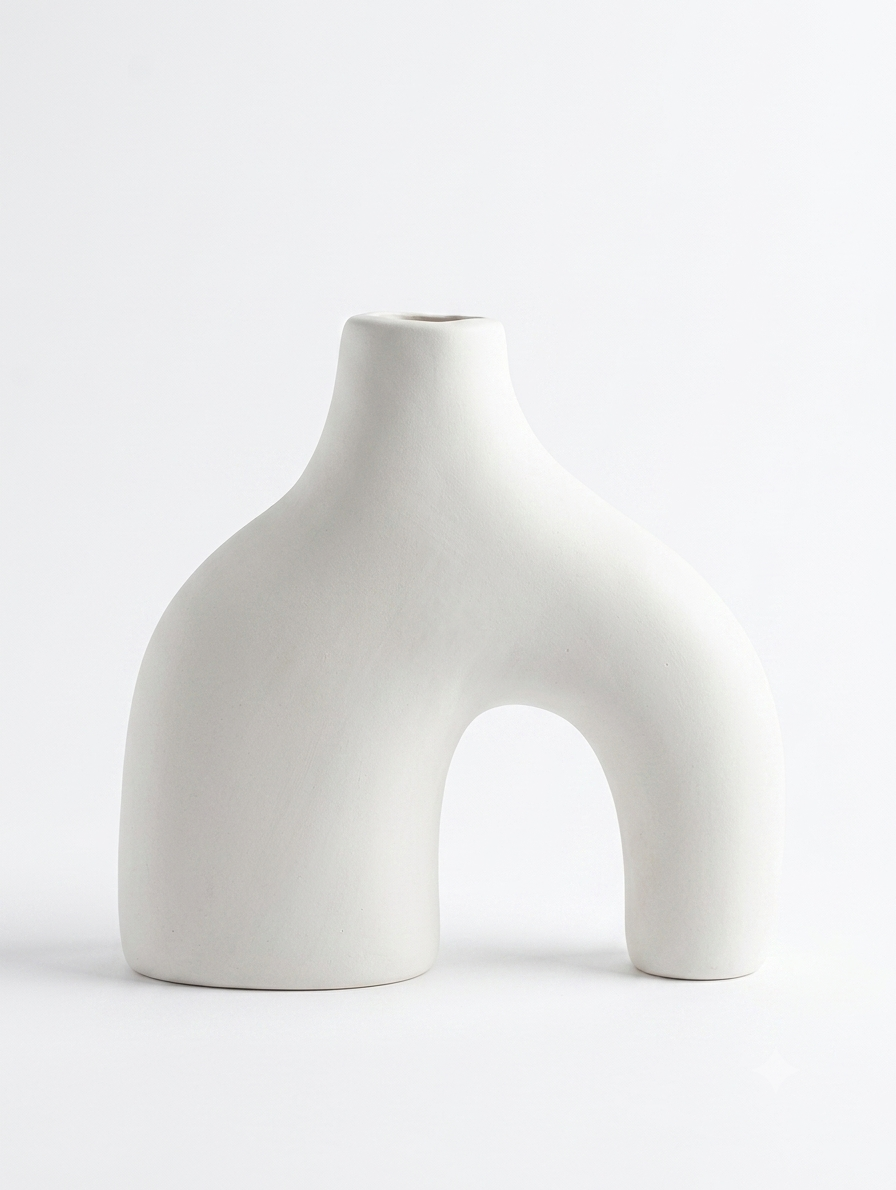 Organic Arch Ceramic Vase