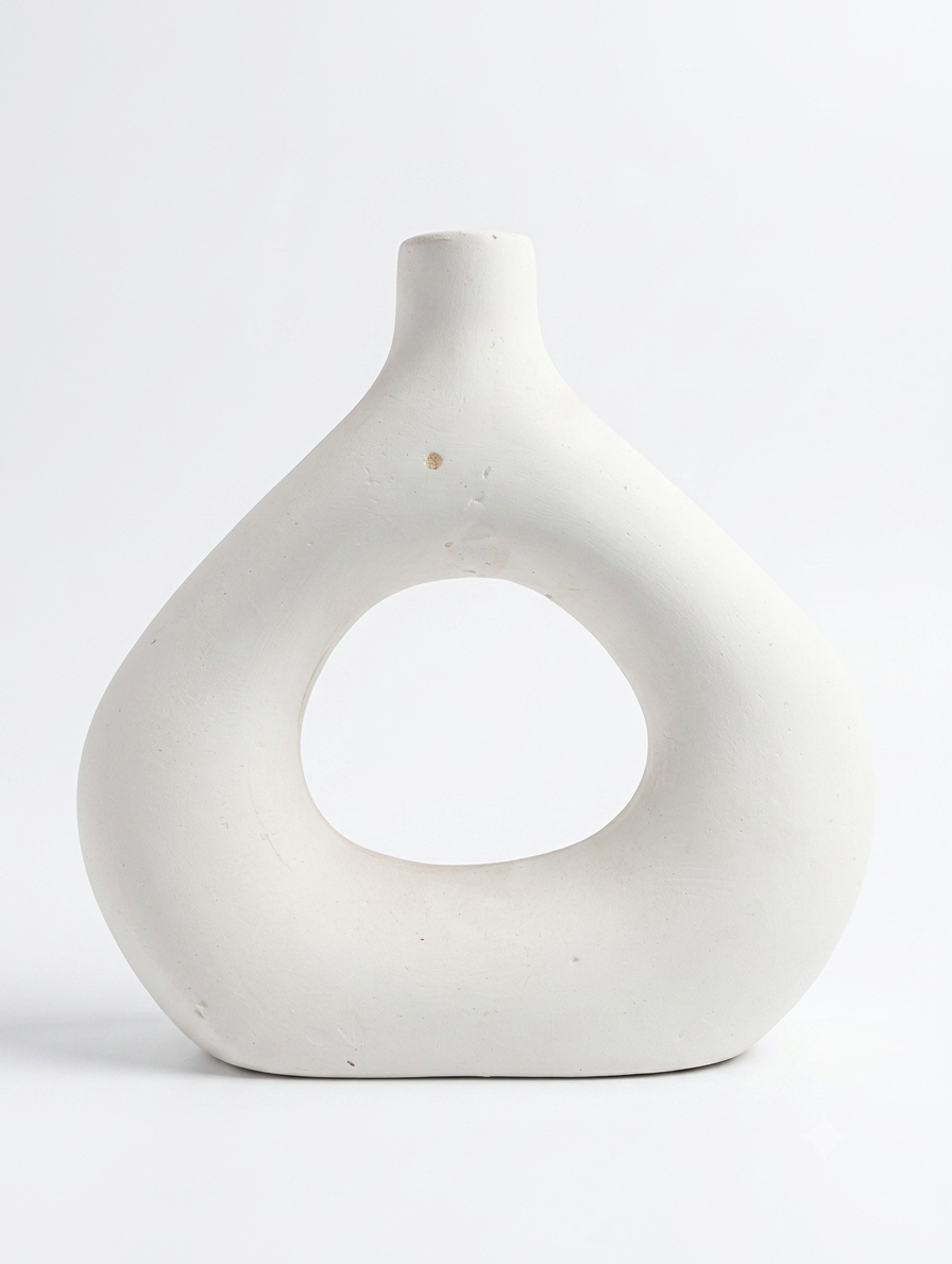 Nordic Hollow Doughnut Ceramic Vase